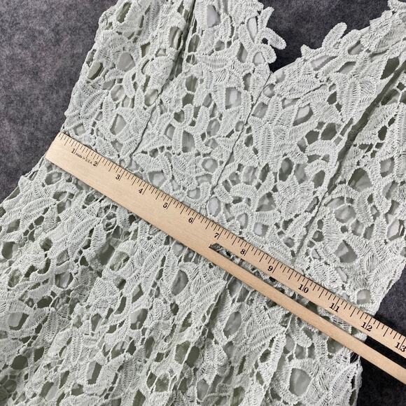 ASTR The Label Midi Dress Small Mint Green Lace A-Line Cocktail - Picture 14 of 16